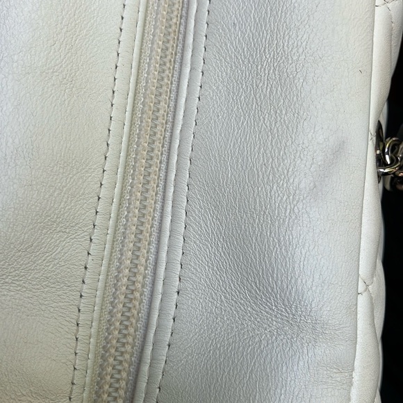 Authentic Chanel White Cambon Bowler Pochette Bag - Picture 7 of 15